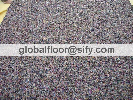 Gff-4272 leather shaggy rugs